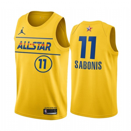 Herren NBA Indiana Pacers Trikot Domantas Sabonis 11 2021 All-Star Jordan Brand Gold Swingman